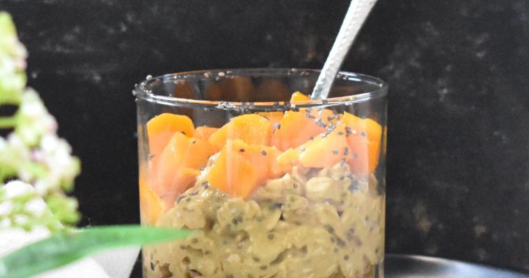 High Protein Mango Overnight Oats High Protein Mango Overnight Oats