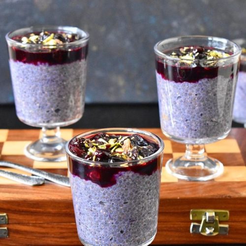 Overnight Chia Pudding with Blueberry Compote » The Seasonal Junkie